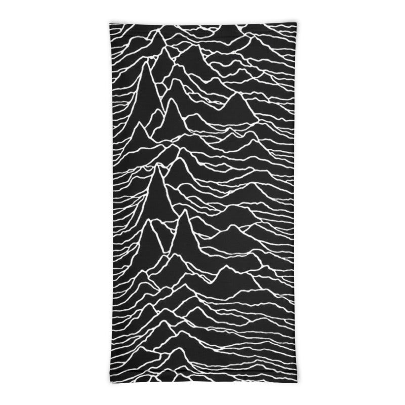 Joy Division - UNKNOWN PLEASURES - Full Print - Face Mask & Neck Gaiter