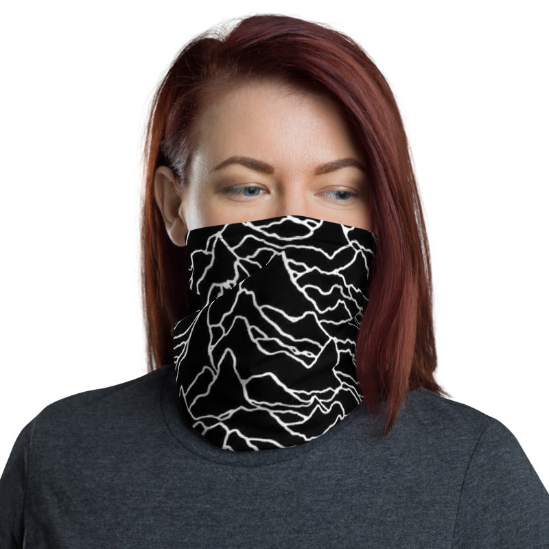 Joy Division - UNKNOWN PLEASURES - Full Print - Face Mask & Neck Gaiter