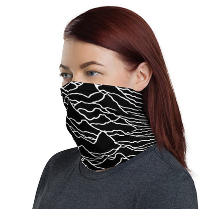Joy Division - UNKNOWN PLEASURES - Full Print - Face Mask & Neck Gaiter