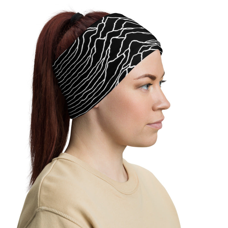 Joy Division - UNKNOWN PLEASURES - Full Print - Face Mask & Neck Gaiter