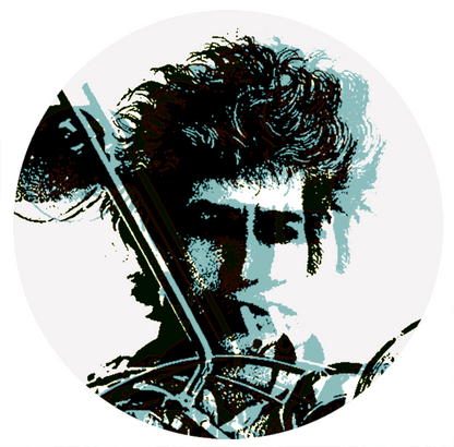 Bob Dylan - Motorbike - Offset Blue