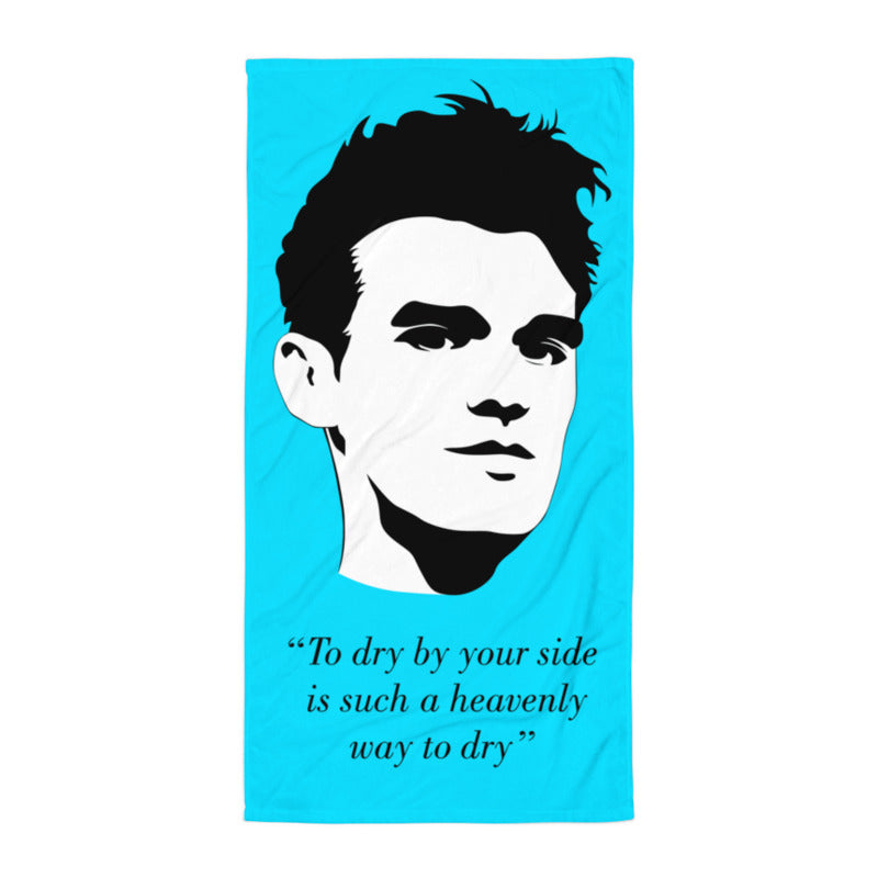 The Smiths - "To dry by your side is such a heavenly way to dry" - Light Blue - Beach Towel